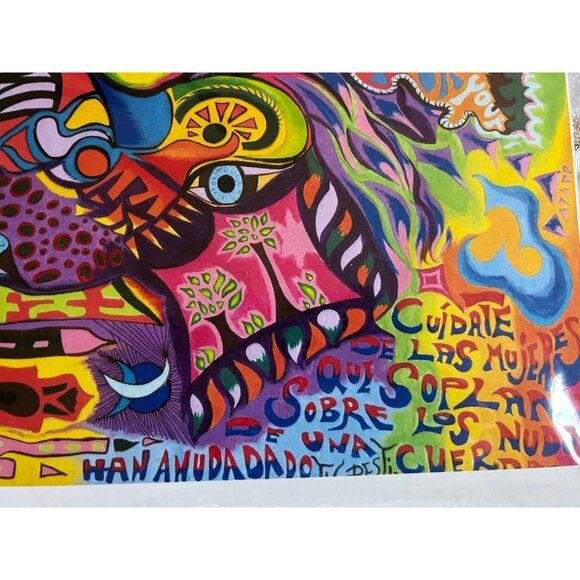 Anna Bateson "Desire" Colorful Abstract Art Print Collectible Artwork - Picture 3 of 9